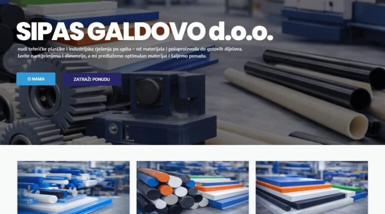 Izrada web stranice za SIPAS GALDOVO d.o.o. – BYTENK